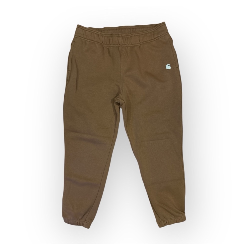 CARHARTT JOGGERS WOMENS LARGE BROWN MIDWEIGHT RELAXED